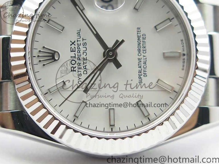 MiroTime 0322 Lightweight Datejust 31mm 278275 SS BP Maker Best Edition White Stick Markers Dial on SS President Bracelet 3100